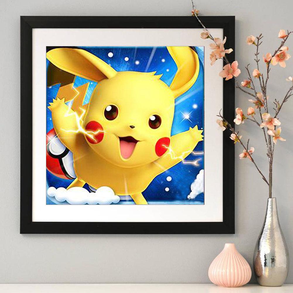 Pikachu - Full Round Drill Diamond Painting 30*30CM