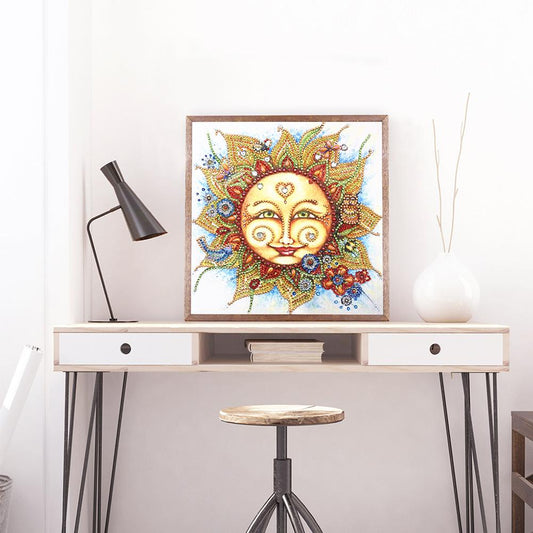 Sun - Full Round Drill Diamond Painting 30*30CM