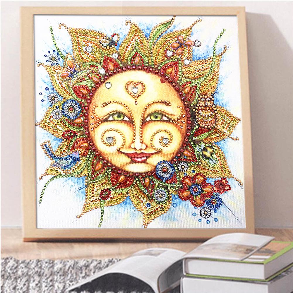 Sun - Full Round Drill Diamond Painting 30*30CM