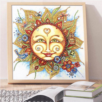 Sun - Full Round Drill Diamond Painting 30*30CM