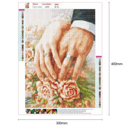 Lovers - Full Round Drill Diamond Painting 30*40CM