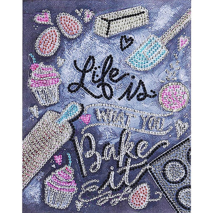 English - Special Shaped Drill Diamond Painting 30*25CM