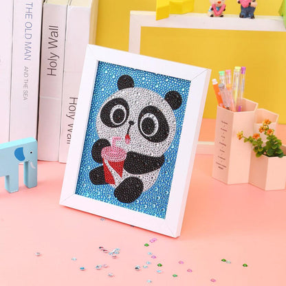 Cartoon Kids - Special Shaped Drill Diamond Painting 20*15CM