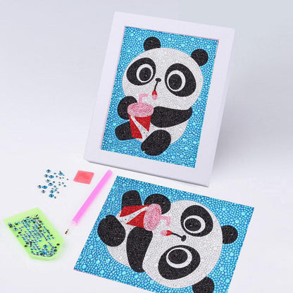 Cartoon Kids - Special Shaped Drill Diamond Painting 20*15CM