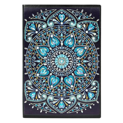 DIY Mandala Special Shaped Diamond Painting 60 Pages Students A5 Notebook