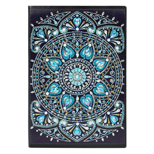 DIY Mandala Special Shaped Diamond Painting 60 Pages Students A5 Notebook