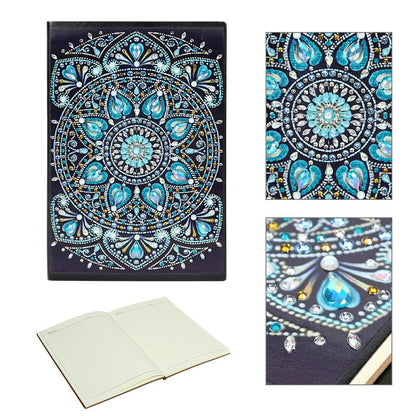 DIY Mandala Special Shaped Diamond Painting 60 Pages Students A5 Notebook