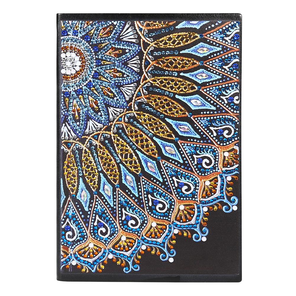 DIY Mandala Special Shaped Diamond Painting 60 Sheets Students A5 Notebook