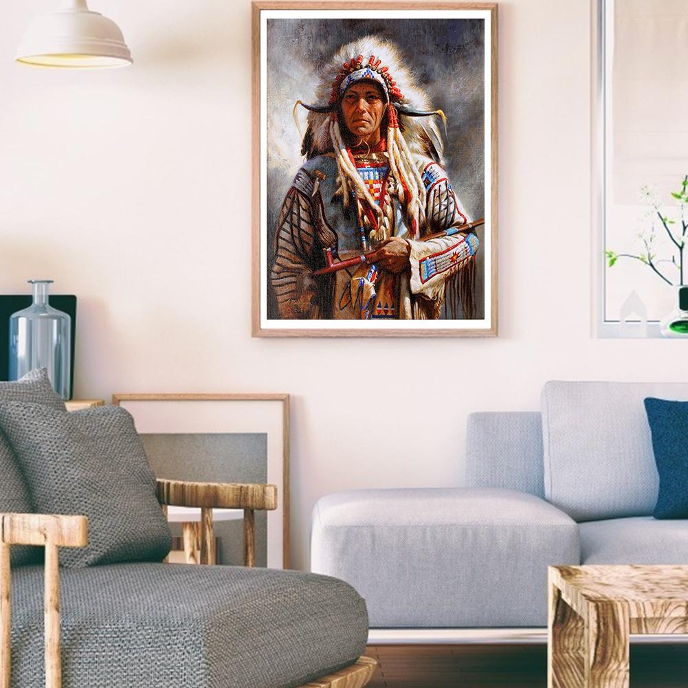 Indian - Full Round Drill Diamond Painting 30*40CM