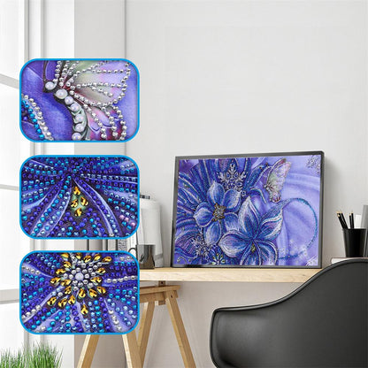 Butterfly - Special Shaped Drill Diamond Painting 30*40CM