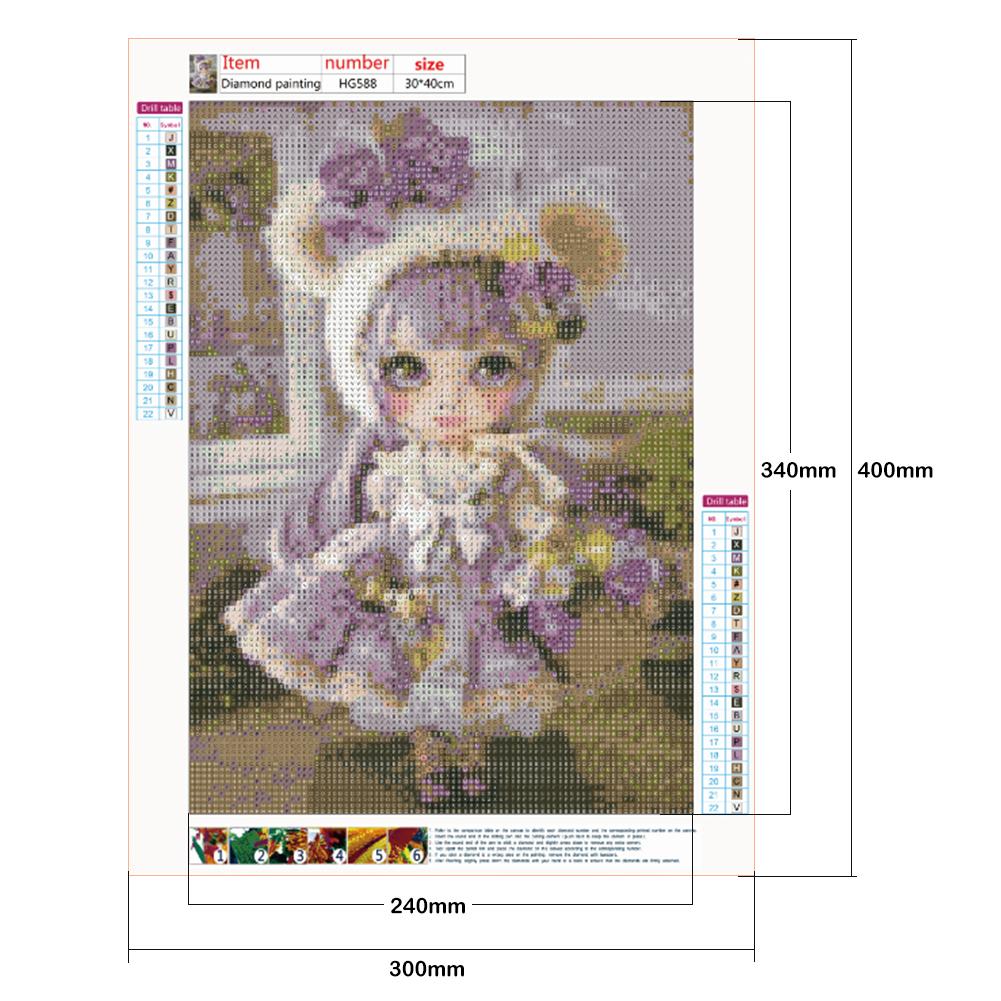 Doll - Full Round Drill Diamond Painting 30*40CM