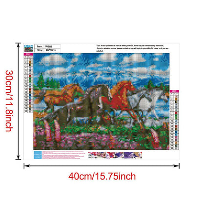 Horse - Full Round Drill Diamond Painting 40*30CM