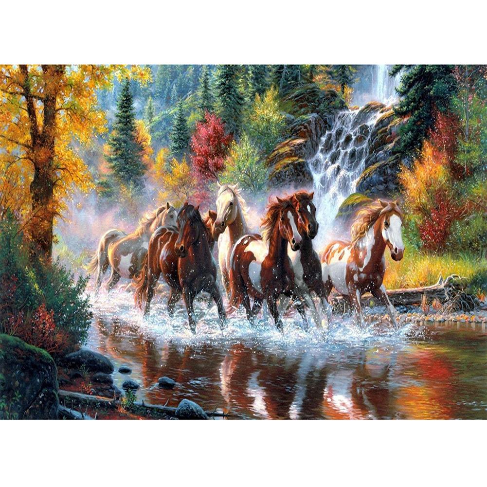 Horse - Full Round Drill Diamond Painting 40*30CM