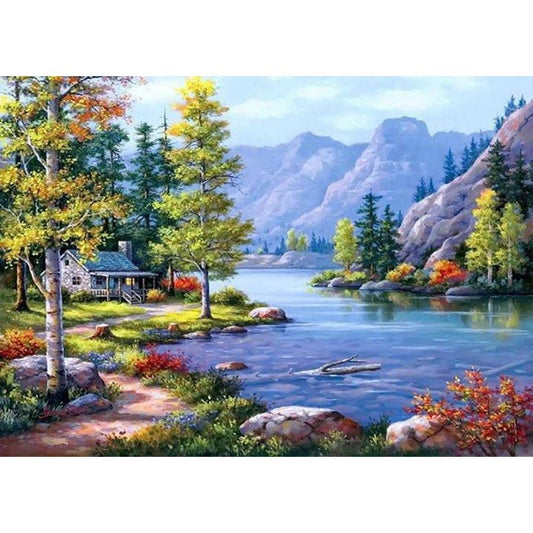 Scenery - Full Round Drill Diamond Painting 40*30CM