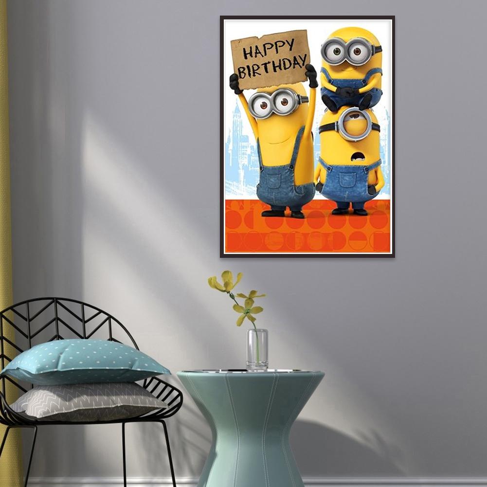 Minions - Full Round Drill Diamond Painting 30*40CM