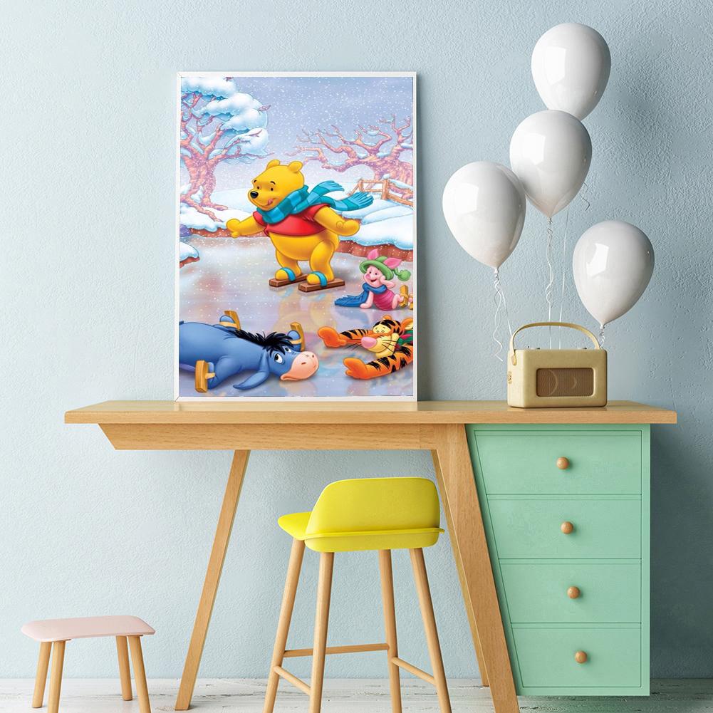 Winnie Pooh - Full Round Drill Diamond Painting 30*40CM