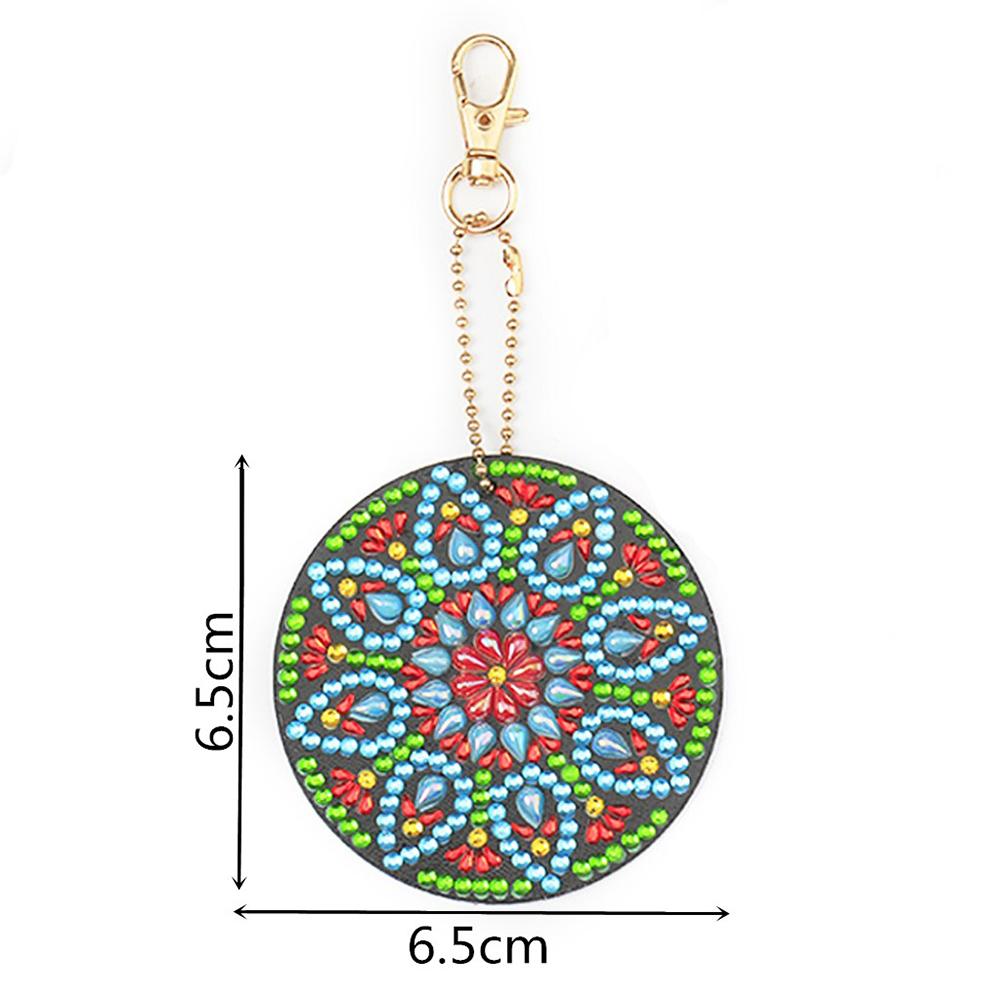 4pcs DIY Full Special-Shaped Diamond Painting Bag Pendant Mandala Keychains