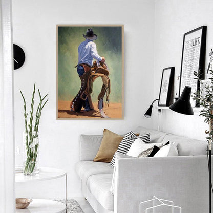 Cowboy - Full Round Drill Diamond Painting 30*40CM