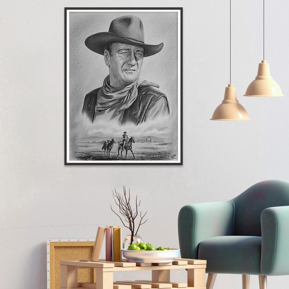 Cowboy - Full Round Drill Diamond Painting 30*40CM