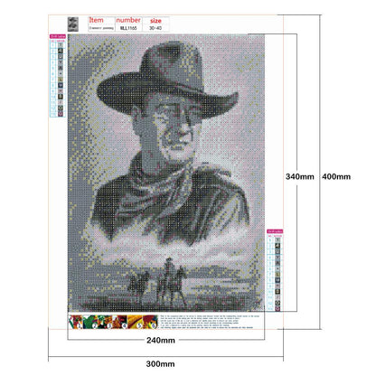 Cowboy - Full Round Drill Diamond Painting 30*40CM