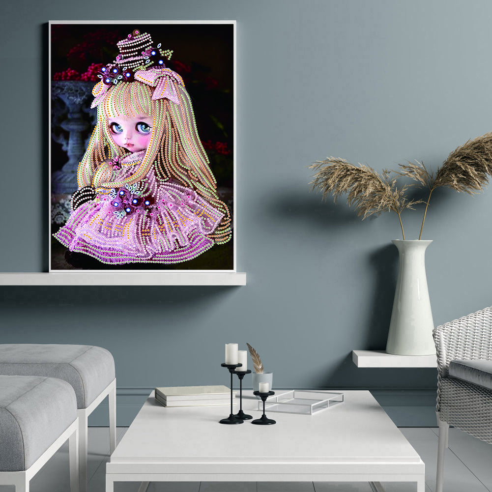 Girl - Special Shaped Drill Diamond Painting 30*40CM