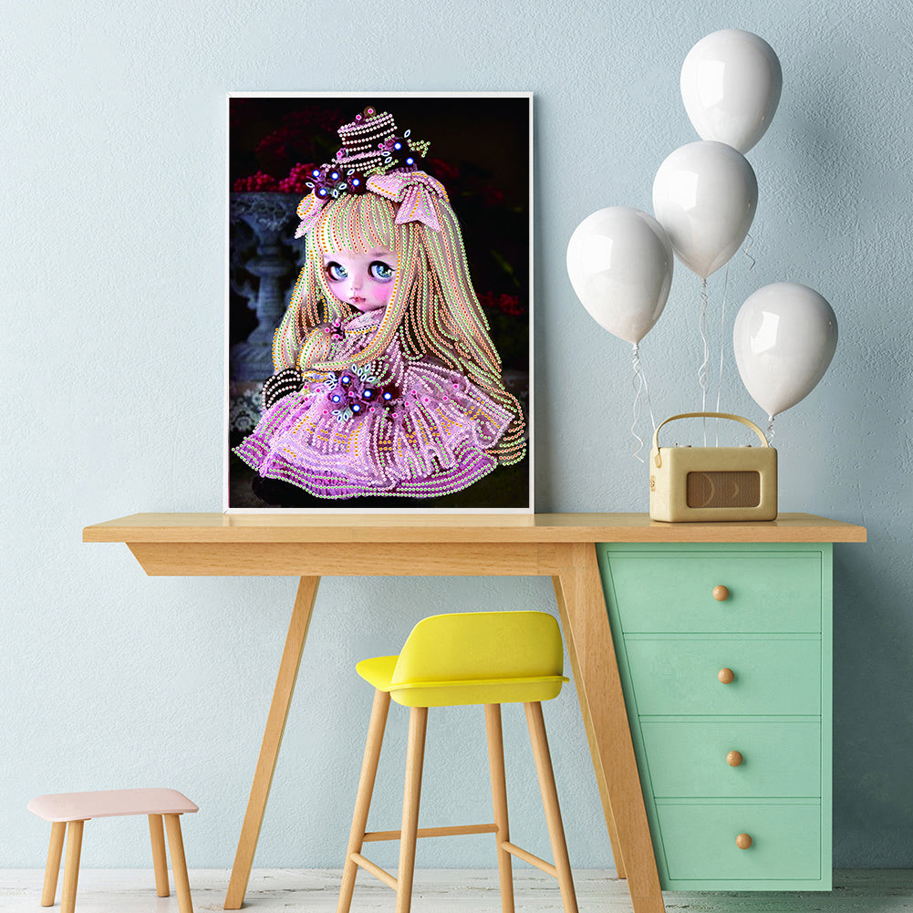 Girl - Special Shaped Drill Diamond Painting 30*40CM