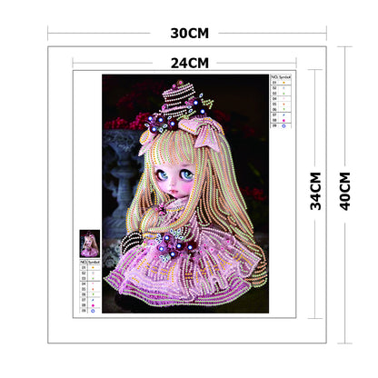 Girl - Special Shaped Drill Diamond Painting 30*40CM