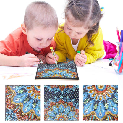 DIY Mandala Special Shaped Diamond Painting 50 Pages A5 Diary Book Notebook