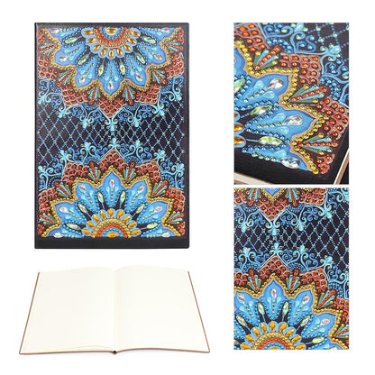 DIY Mandala Special Shaped Diamond Painting 50 Pages A5 Diary Book Notebook