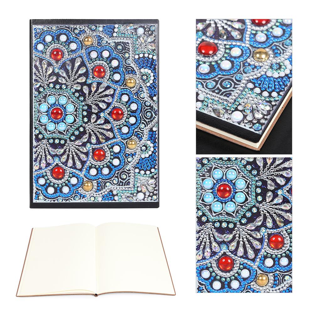 DIY Mandala Special Shaped Diamond Painting 50 Pages A5 Notepad Notebook