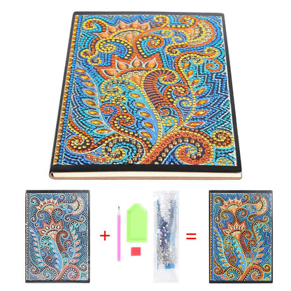 DIY Mandala Special Shaped Diamond Painting 50 Pages A5 Sketchbook Notebook