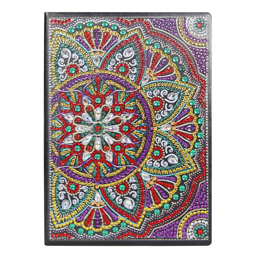 DIY Mandala Special Shaped Diamond Painting 50 Sheets A5 Office Notebook