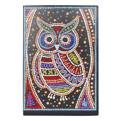 DIY Owl Special Shaped Diamond Painting 50 Pages A5 Notebook Notepad Gifts