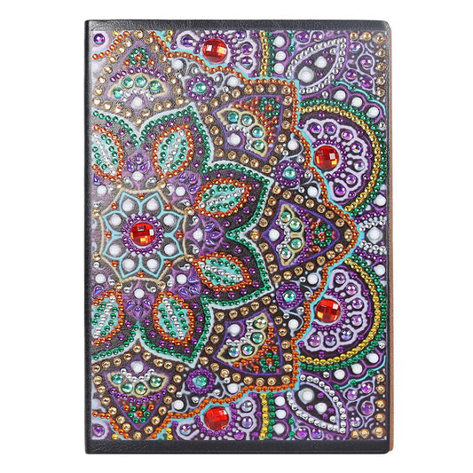 DIY Mandala Special Shaped Diamond Painting 50 Pages A5 Notebook Sketchbook