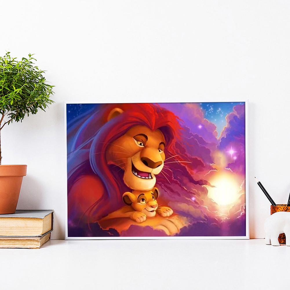 Lion - Full Round Drill Diamond Painting 30*40CM