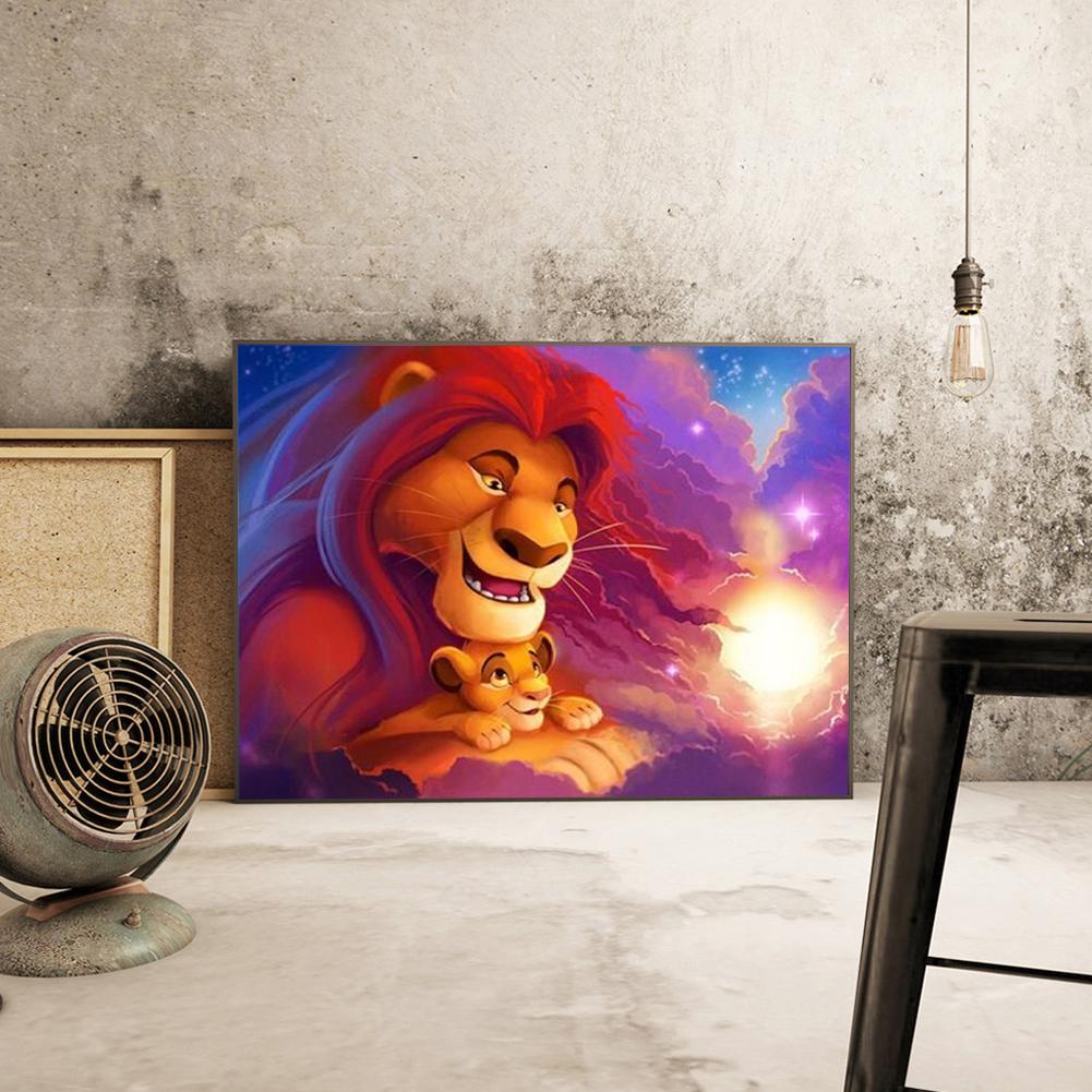 Lion - Full Round Drill Diamond Painting 30*40CM