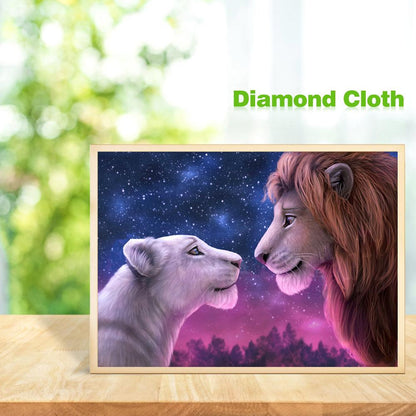 Lion - Full Round Drill Diamond Painting 30*40CM