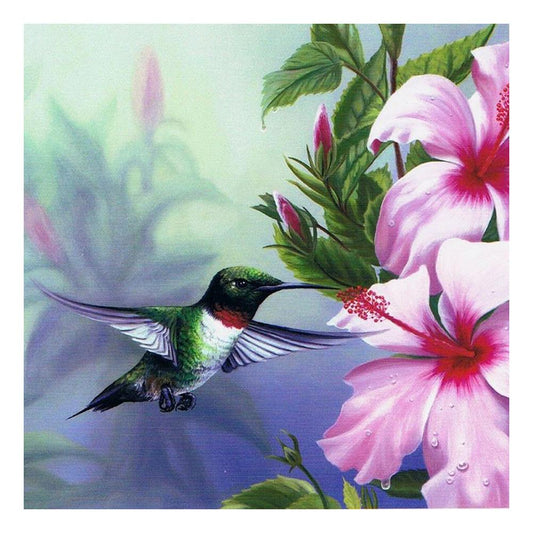 Flowers Bird - Full Round Drill Diamond Painting 30*30CM