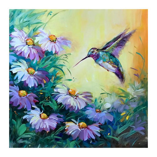 Flowers Bird - Full Round Drill Diamond Painting 30*30CM