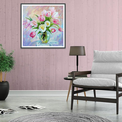 Flowers - Full Round Drill Diamond Painting 30*30CM