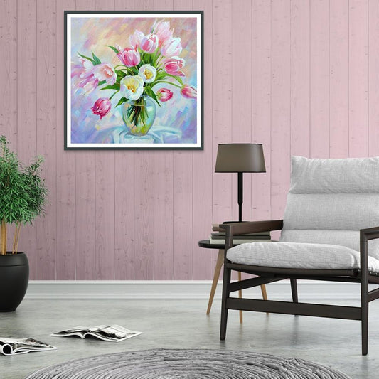 Flowers - Full Round Drill Diamond Painting 30*30CM