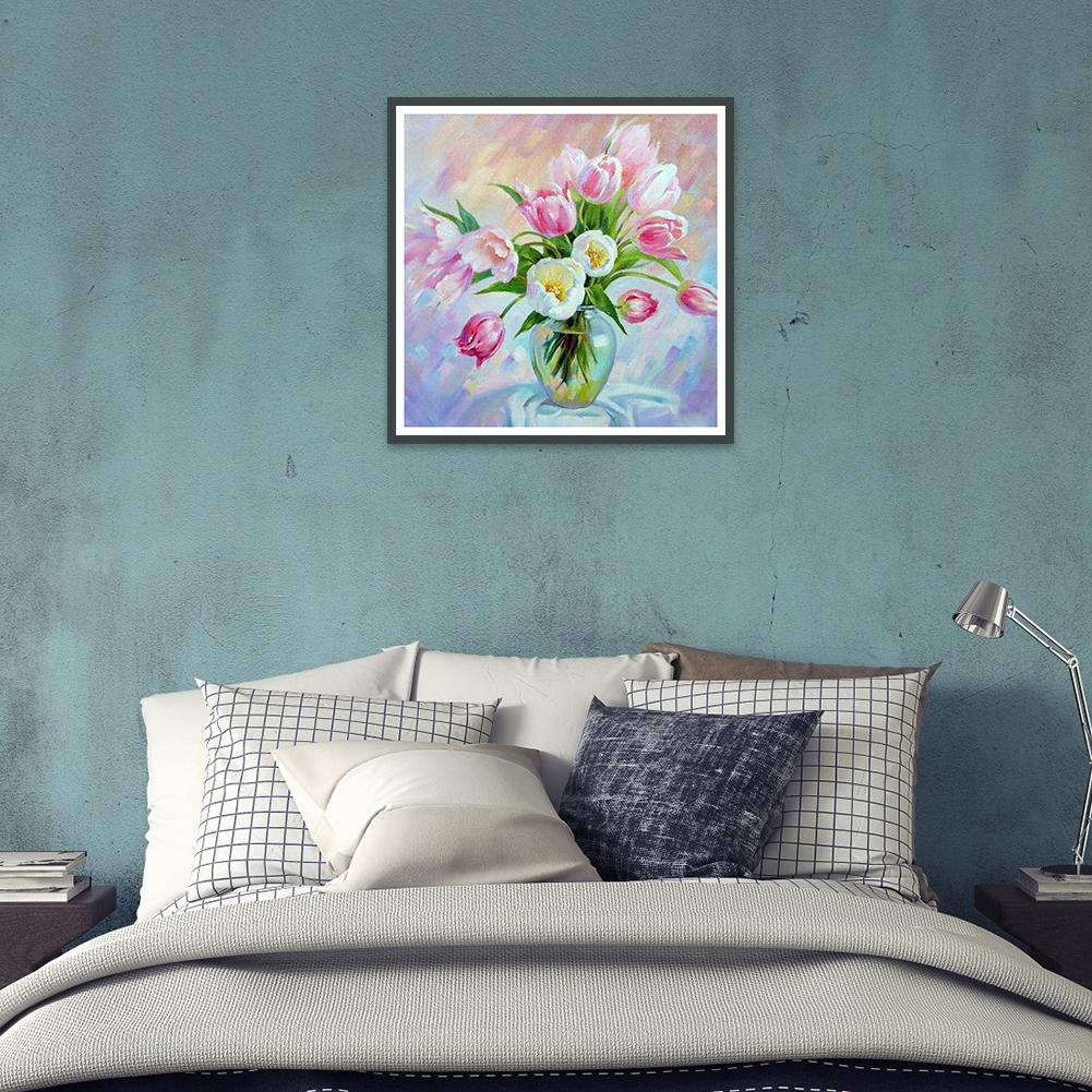Flowers - Full Round Drill Diamond Painting 30*30CM