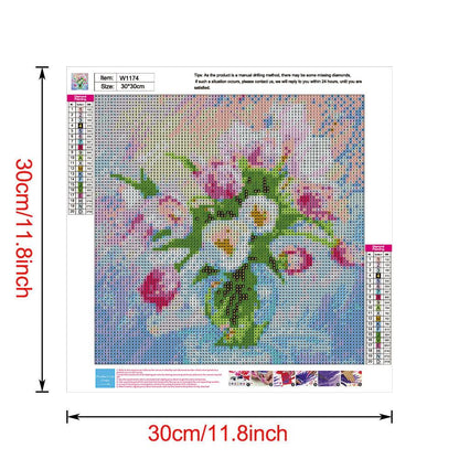 Flowers - Full Round Drill Diamond Painting 30*30CM