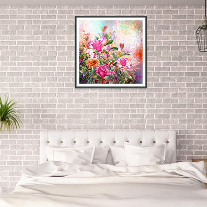 Flowers - Full Round Drill Diamond Painting 30*30CM