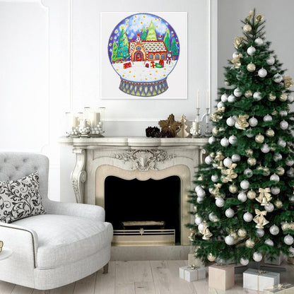 Christmas House - Full Round Drill Diamond Painting 30*30CM