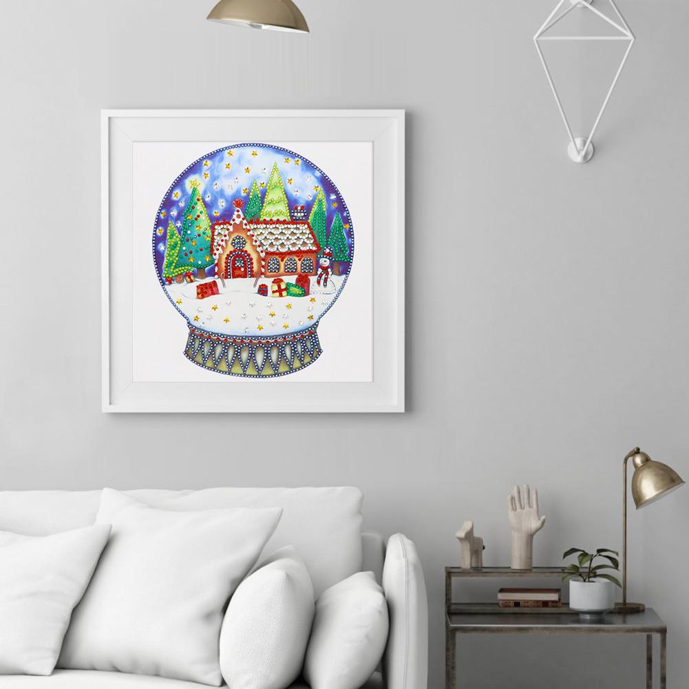 Christmas House - Full Round Drill Diamond Painting 30*30CM