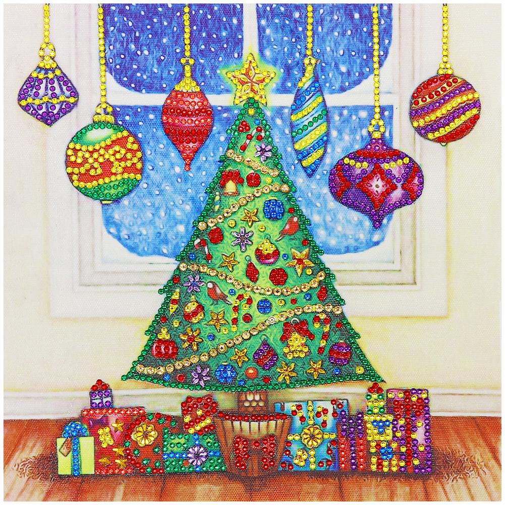 Christmas Tree - Full Round Drill Diamond Painting 30*30CM