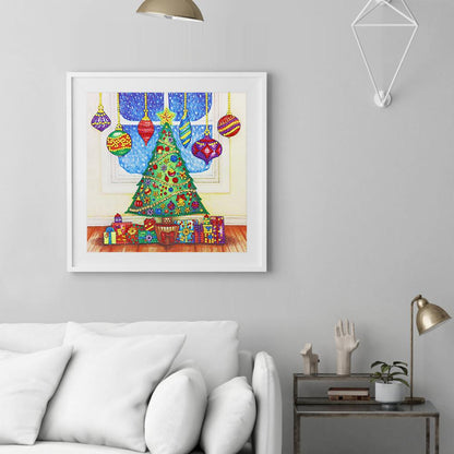 Christmas Tree - Full Round Drill Diamond Painting 30*30CM