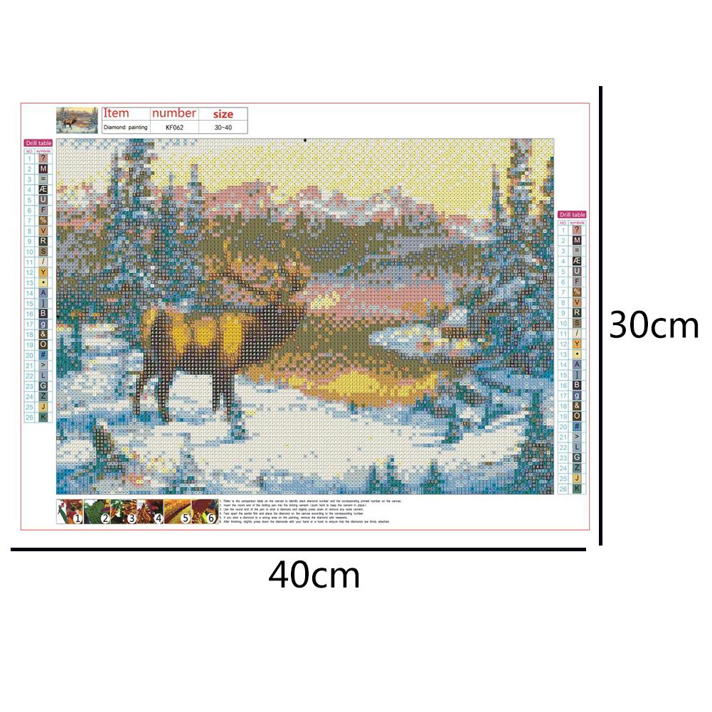 Deer Nature - Full Square Drill Diamond Painting 40*30CM