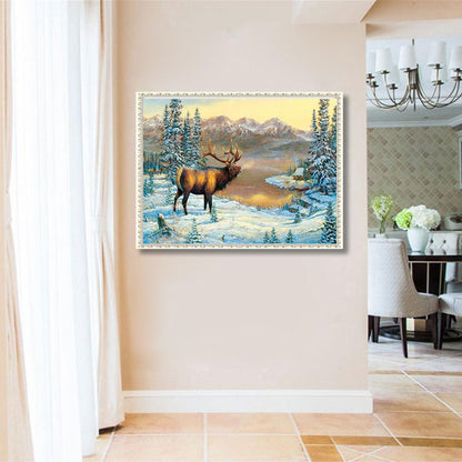 Deer Nature - Full Square Drill Diamond Painting 40*30CM